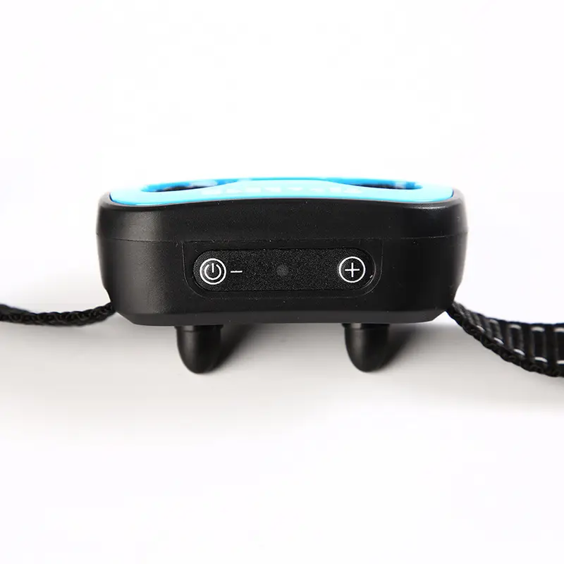 Basic anti-bark collar with power button and adjustable intensity controls for dogs.
