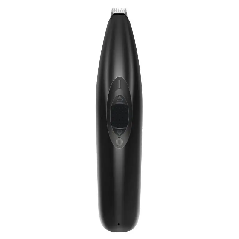 Sleek black pet electric paw trimmer with precision blade and digital control panel.